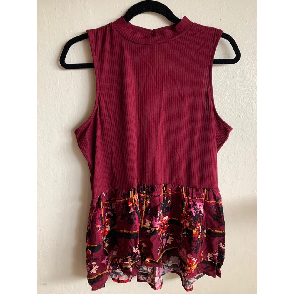 NWT Burgundy Sleeveless Top By Candies